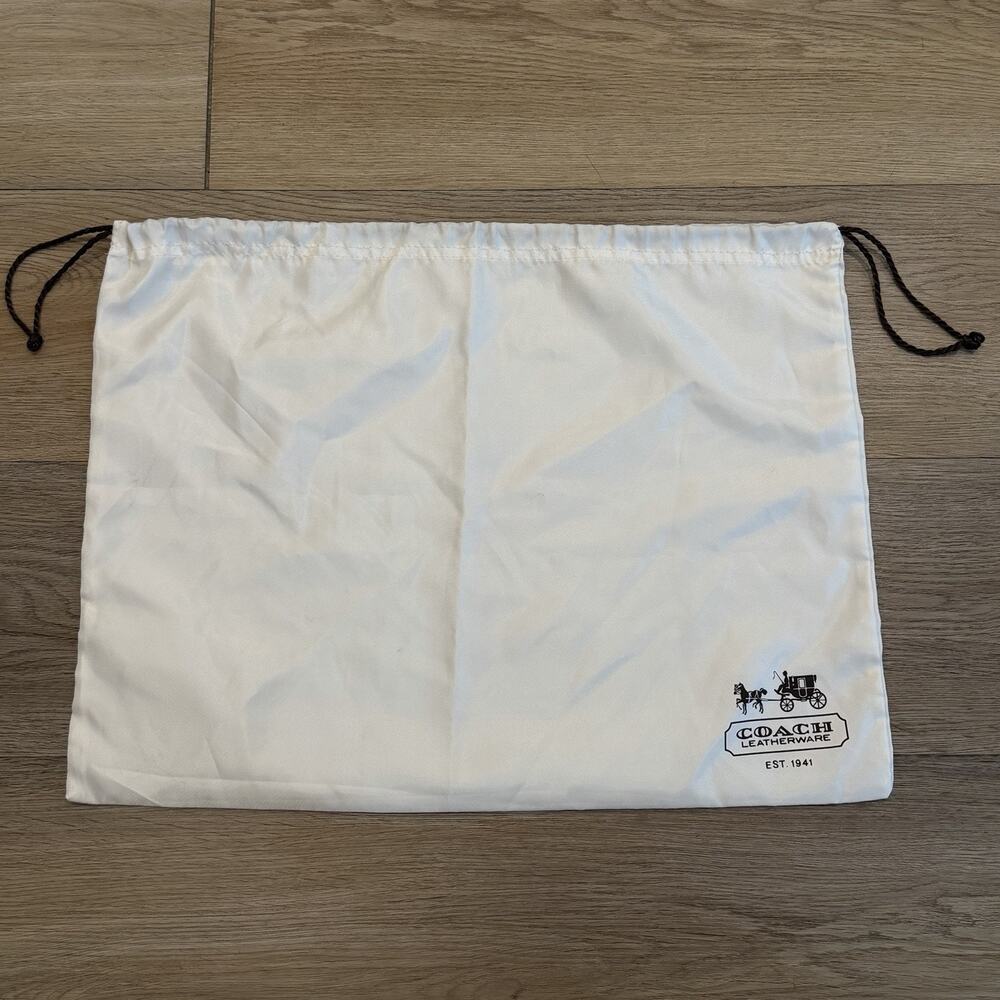 Vintage 80s 90s Y2K Coach Satin Store Dust Cover Bag Purse Case 19.5”x13”